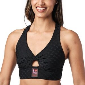 Zumba Love Twist Bra - Black (Women's Size Medium)